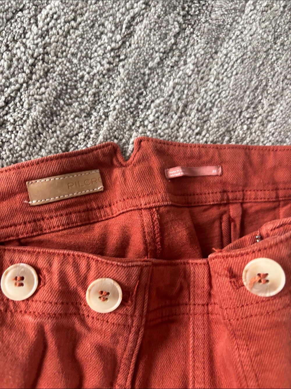 Women’s Rust Wide-Leg Utility Pants - Picture 3 of 5